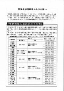 関東信越国税局からのお願いのサムネイル